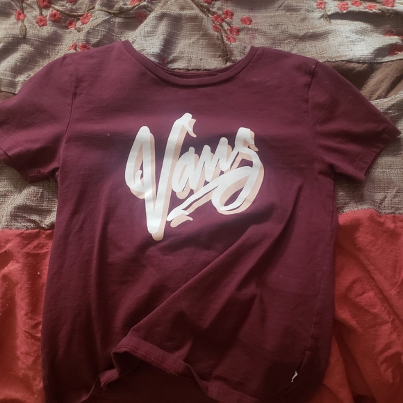 Vans Tops - Maroon Van's T-Shirt